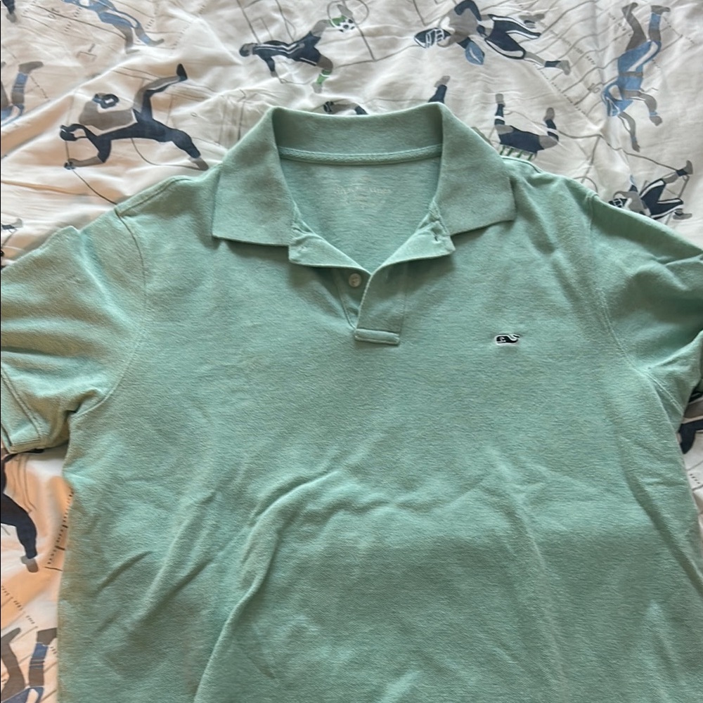 Vineyard Vines Classic Polo Shirt in Mint Green
